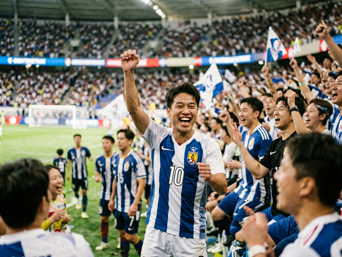 国内杯赛足球比赛现场，球迷热情观赛的热烈氛围